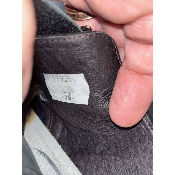 Naot BlackComfort Loafer Shoe Size 38 Leather Slip on Tane Buckle Detail - Picture 9 of 9